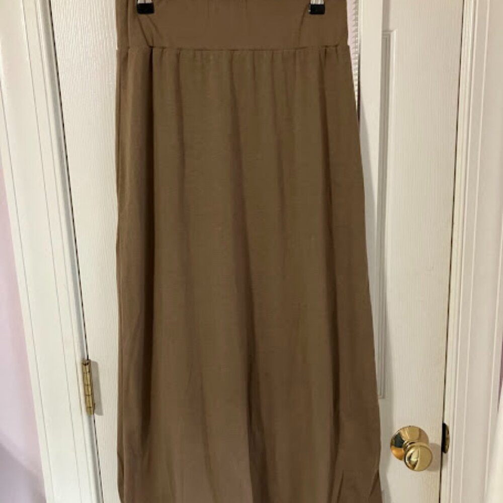 Inherit Co Clarise Premium Knit Maxi Skirt Taupe